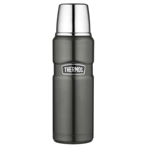Thermos Isolierflasche Stainless King, Edelstahl midnight cool grey 0,47 l