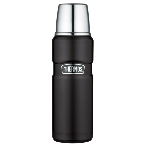 Thermos Isolierflasche Stainless King, Edelstahl mat black 0,47 l