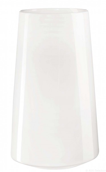ASA Float Vase glänzend weiß
