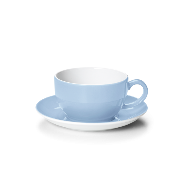 Dibbern Solid Color Kaffeetasse mit Untertasse hellblau